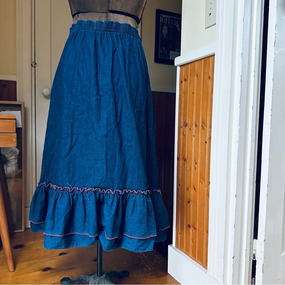 Vintage western wear denim skirt - Picture 8 of 8